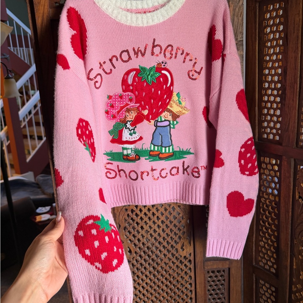 BNWT Strawberry Shortcake and Huckleberry Pie Sweater - Picture 5 of 9